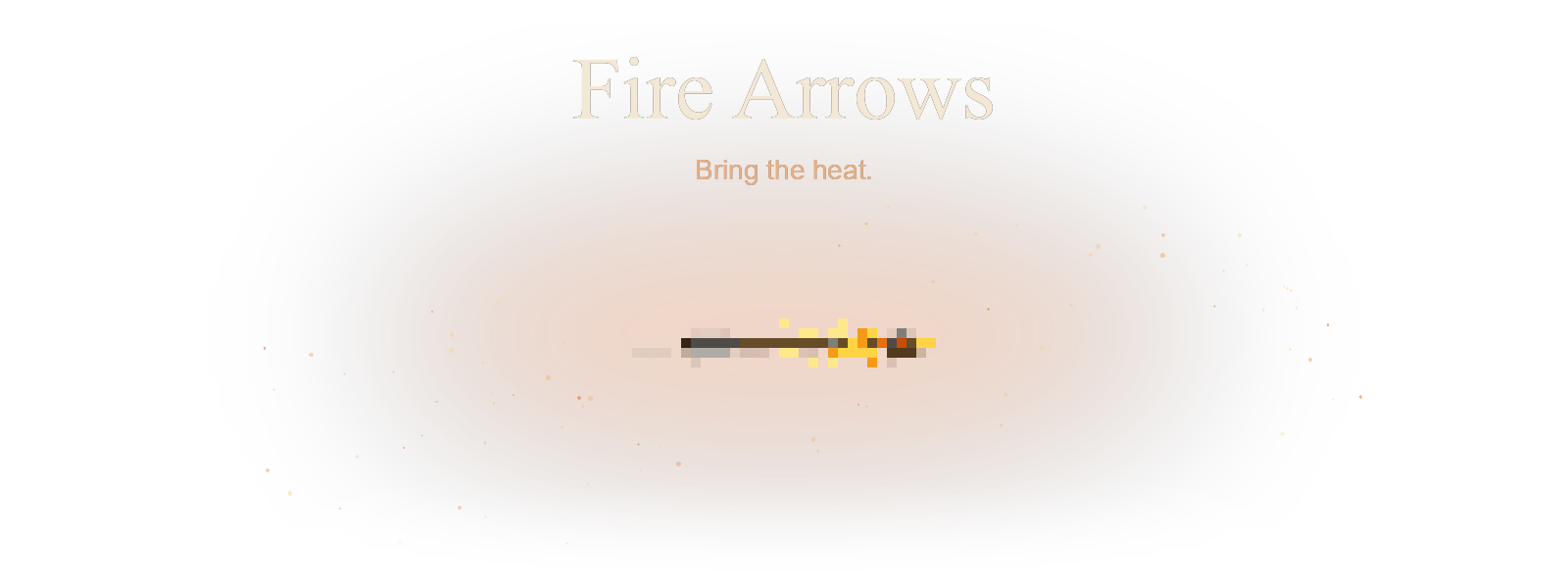 Fire Arrows flying east with particle effects
